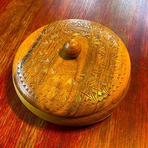 Hand carved wooden bowl from Turkey